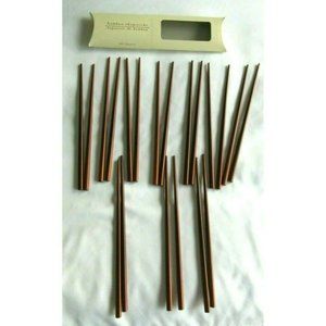Pier 1 One Bamboo Wood Chopsticks Chop Sticks 10 Pairs New